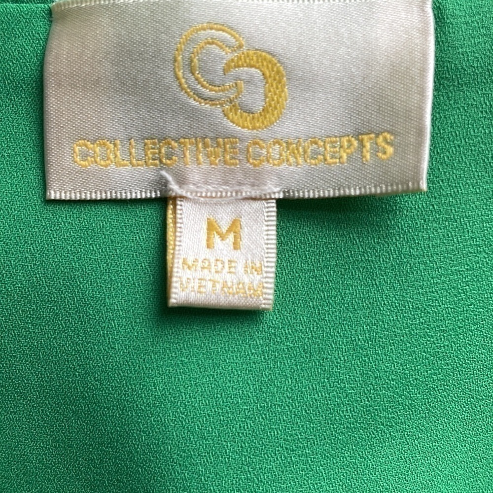 COLLECTIVE Concepts Long Sleeves V-Neck Green M - Picture 7 of 8